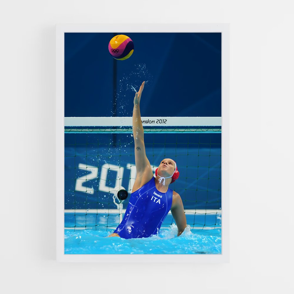 Poster Splash Énergique – affiche Water-polo (vue 3)